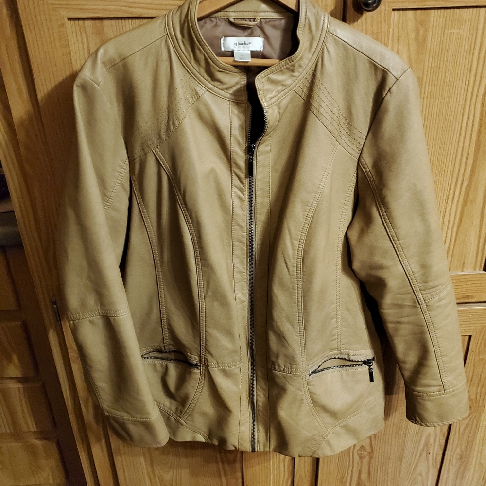 CJ Banks faux leather jacket